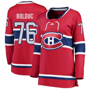 Breakaway Zack Bolduc Red Montreal Canadiens Home Jersey - Women's