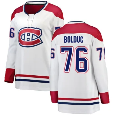 Breakaway Zack Bolduc White Montreal Canadiens Away Jersey - Women's