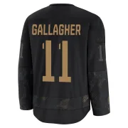 Premium Brendan Gallagher Black Montreal Canadiens 2024 Military Appreciation Practice Jersey - Men's