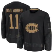 Premium Brendan Gallagher Black Montreal Canadiens 2024 Military Appreciation Practice Jersey - Youth