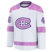 Premium Filip Mesar White Montreal Canadiens 2024 Hockey Fights Cancer Practice Jersey - Men's