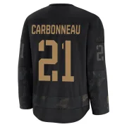 Premium Guy Carbonneau Black Montreal Canadiens 2024 Military Appreciation Practice Jersey - Men's