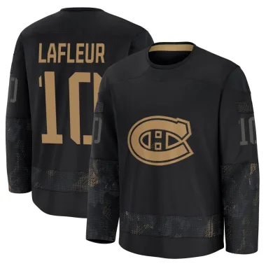 Premium Guy Lafleur Black Montreal Canadiens 2024 Military Appreciation Practice Jersey - Men's