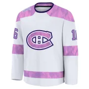 Premium Henri Richard White Montreal Canadiens 2024 Hockey Fights Cancer Practice Jersey - Men's