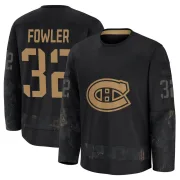 Premium Jacob Fowler Black Montreal Canadiens 2024 Military Appreciation Practice Jersey - Youth
