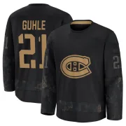 Premium Kaiden Guhle Black Montreal Canadiens 2024 Military Appreciation Practice Jersey - Youth