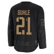 Premium Kaiden Guhle Black Montreal Canadiens 2024 Military Appreciation Practice Jersey - Youth