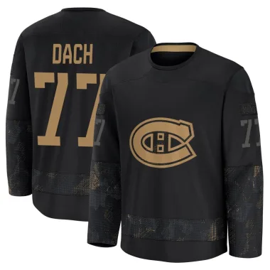 Premium Kirby Dach Black Montreal Canadiens 2024 Military Appreciation Practice Jersey - Men's