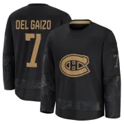 Premium Marc Del Gaizo Black Montreal Canadiens 2024 Military Appreciation Practice Jersey - Youth