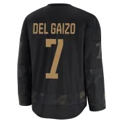 Premium Marc Del Gaizo Black Montreal Canadiens 2024 Military Appreciation Practice Jersey - Youth