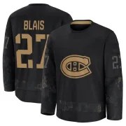Premium Sammy Blais Black Montreal Canadiens 2024 Military Appreciation Practice Jersey - Men's