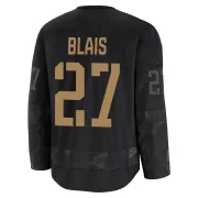 Premium Sammy Blais Black Montreal Canadiens 2024 Military Appreciation Practice Jersey - Men's