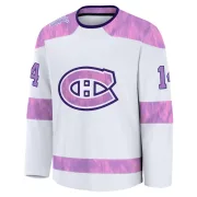 Premium Tomas Plekanec White Montreal Canadiens 2024 Hockey Fights Cancer Practice Jersey - Men's