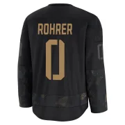 Premium Vinzenz Rohrer Black Montreal Canadiens 2024 Military Appreciation Practice Jersey - Men's