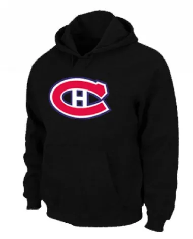 Black Montreal Canadiens Pullover Hoodie - - Men's